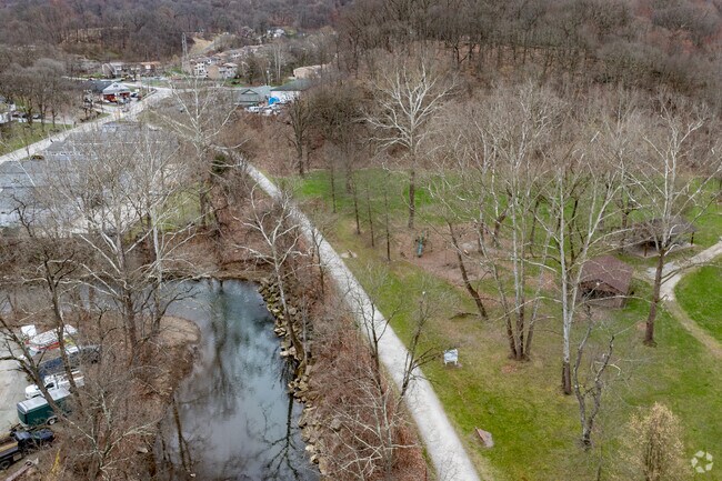 Turtle Creek and the Westmoreland Heritage Trail leads you from Trafford into Monroeville.