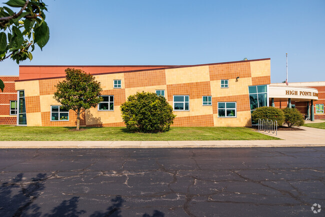 The modern design of the High Pointe Elementary School is a source of community pride.
