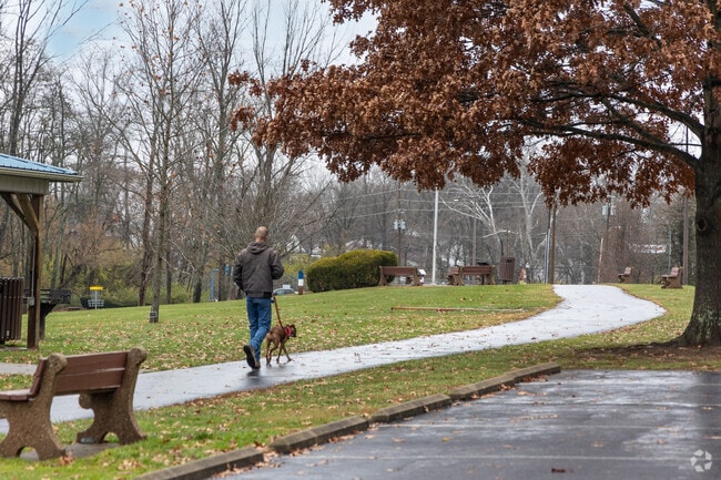Williamsburg’s Community Park offers walking paths for your daily stroll.