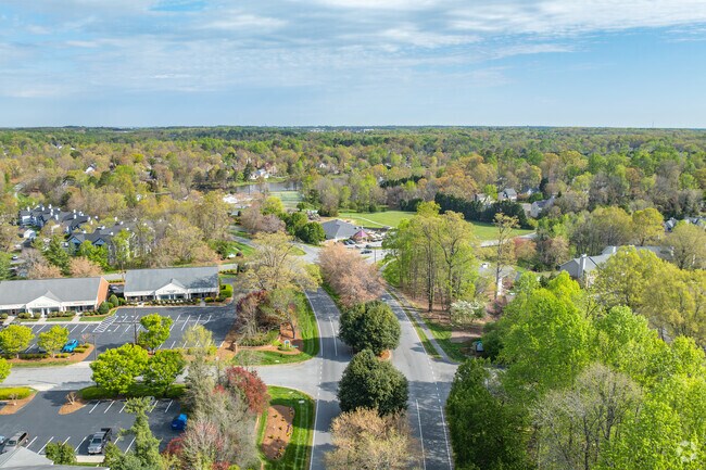 Residents of Adams Farm can enjoy peaceful suburban living just outside of downtown Greensboro.