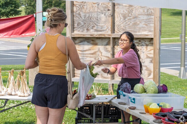 You'll always get friendly service at the Hastings Farmer's Market near Ravenna.