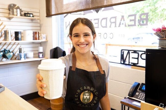 Bearded Man Coffee has amazing coffee and friendly service in Downtown Castle Rock.
