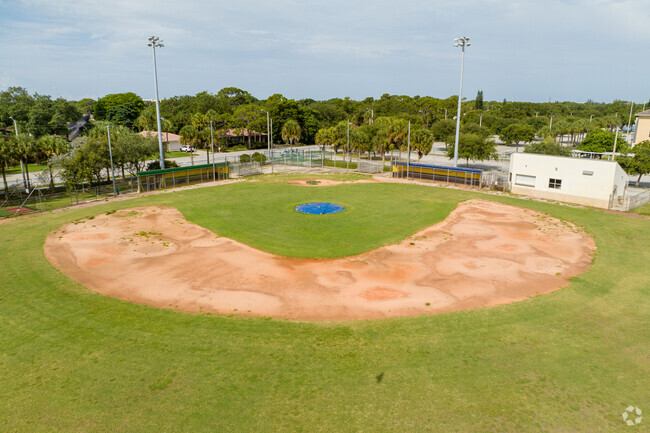The baseball field at Bocca Raton Community Middle School.