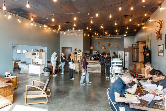 Locals know the coffee is great any time of the day at Copperline Coffee near Coraci Park.