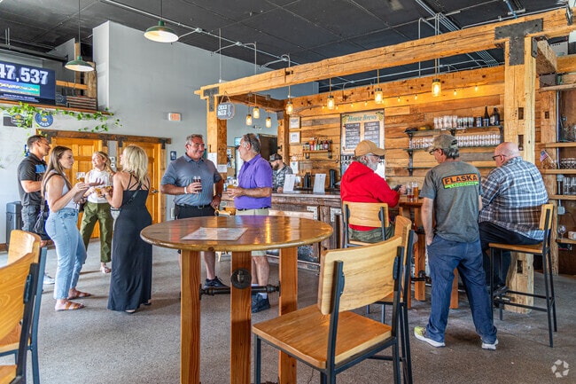 Silver Spruce Brewing Company serves local beer on tap to the Boardman neighborhood.