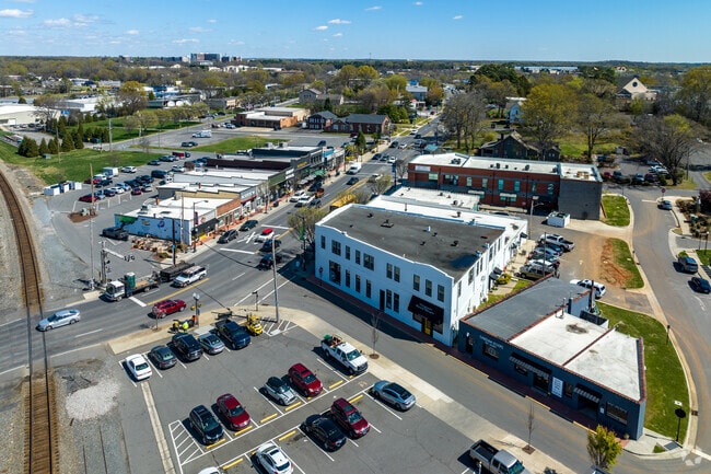 The historic Downtown Pineville is a popular spot for locals.