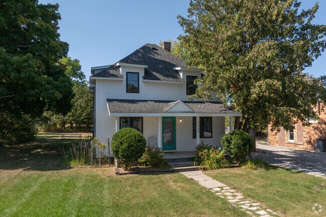Farmhouse styling is common with the homes in Maple City.