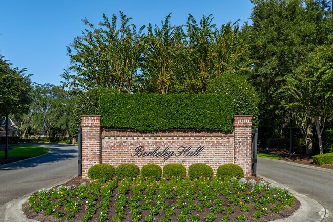 The Berkley Hall community is a visual masterpiece even from the welcoming at the gate.