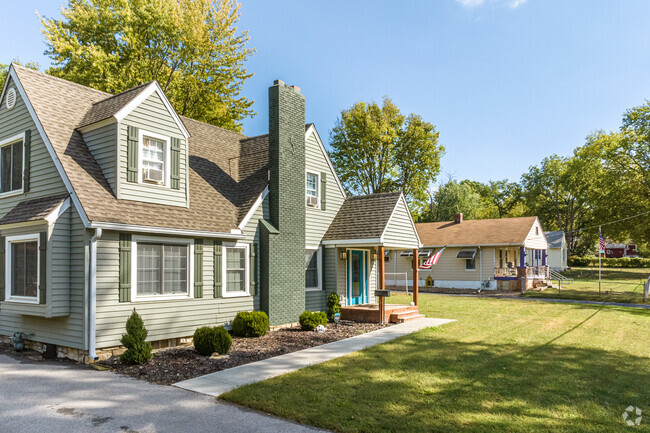 Homes vary in size, shape and color in the Rock Creek neighborhood.