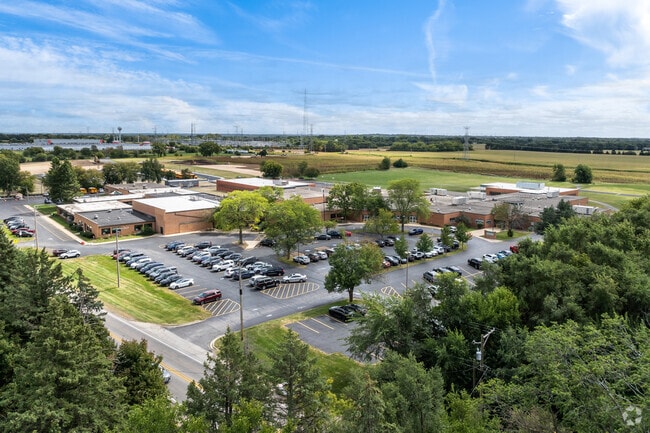 Prairie Grove Junior High School shares the same campus as the elementary school.
