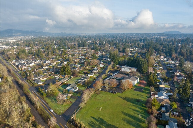 Aerial view of Hector Campbell