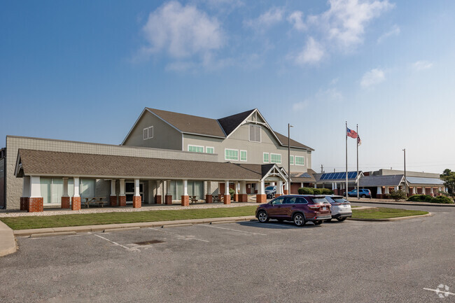Cape Hatteras Secondary School has pick up and drop off areas for students in Buxton, NC.