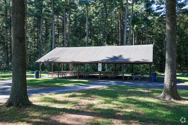 Enjoy a large get together or small picnic in the pavilion at Watrous Park.