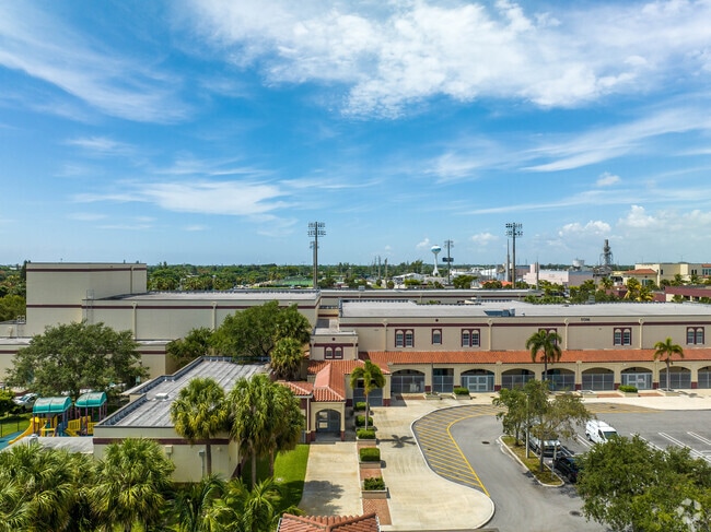 Lake Worth High School has plenty of parking for parents, staff, and students.