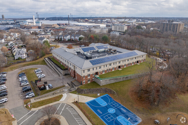 Clifford H. Marshall Elementary School in Quincy is located just near the water.