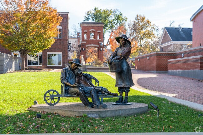 Owensboro has many beautiful public artworks you can admire on your morning walks.