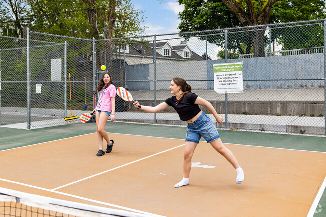 Pickleball courts at Holladay Park are frequently used by Holladay residents of all ages.