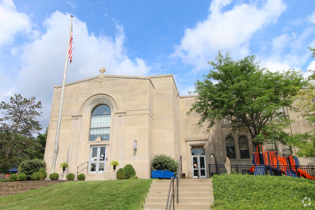 Cardinal Pacelli Elementary School building in Columbia-Tusculum