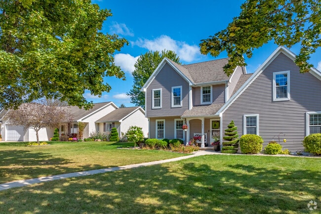 A few newer traditional homes in Baird Creek.