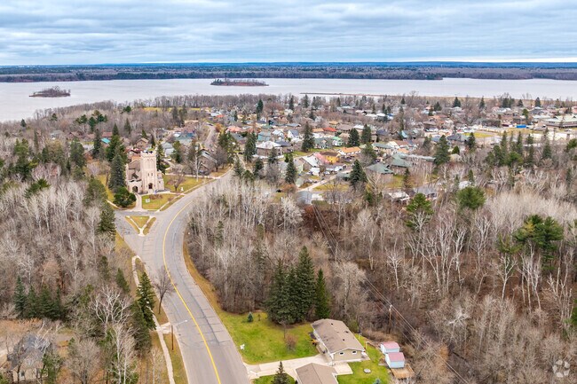 Morgan Park is located on the edge of Spirit Lake.