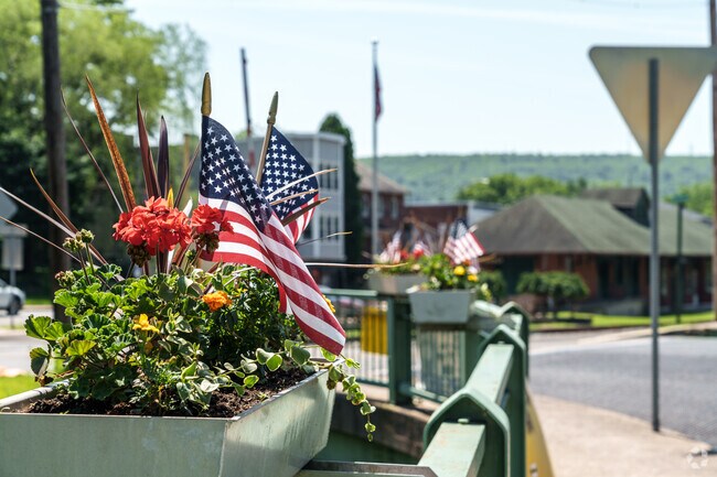 American flags seem to be everywhere in Weatherly as residents pay homage to the many servicemen and women who served in the U.S. Armed Forces.