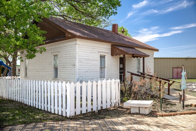Visit a replica of Dorthy's house in Liberal.