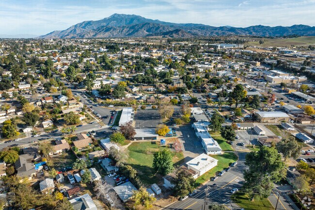 A scenic view of Mt. San Jacinto from Highland Academy in Beaumont.