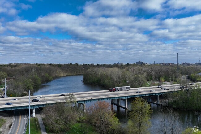 Route 14 bridges the Huron River near Bandemer Park near Barton Hills.