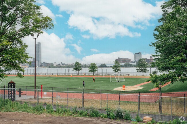 Visit the East River Park, which has been raised 5 feet to protect against flooding.