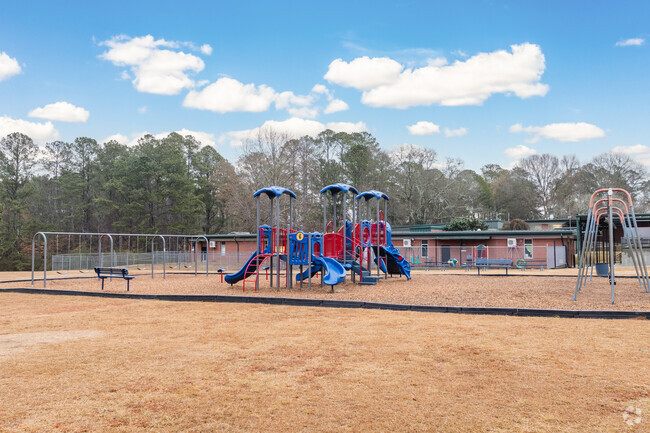 West Haralson Elementary School students can enjoy play on vibrant playgrounds.