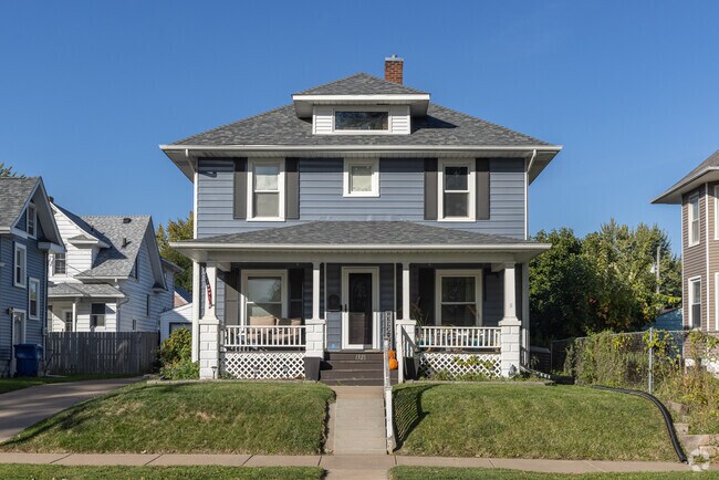 Restored American Fours Square homes are prominent in Stephens Park.