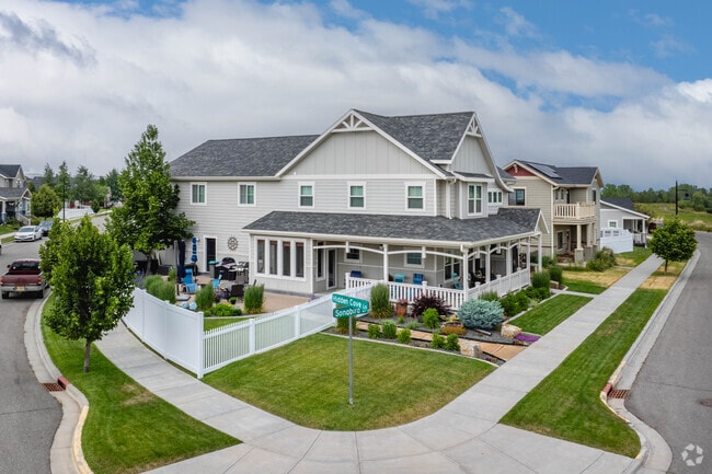 Two-story Craftsman houses with well maintained yards are also found in South Central Billings.