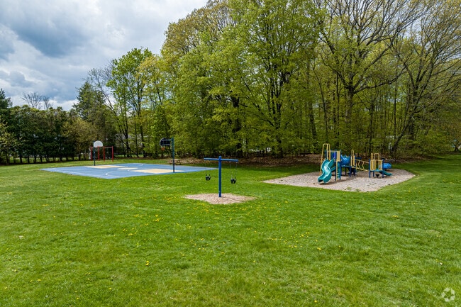 Eagle Park is a quiet park tucked in behind the neighborhood homes in this residential corner of Newington.