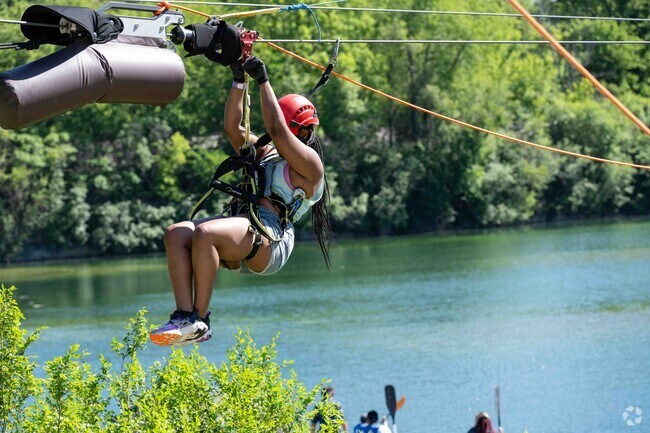 The Forge in Lemont, IL has zip lining as one of the fun and challenging adventures to explore.