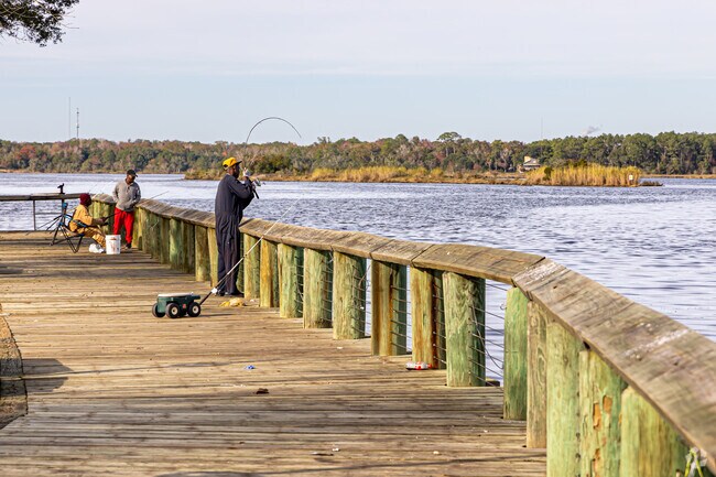 Catch some fish along the Escatawpa River at Riverfront Park.