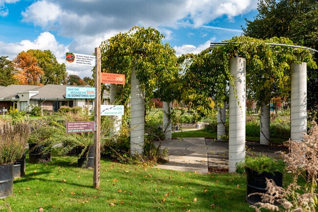 Grow your own vegetables in Community Gardens like Votrobeck Playground in Evergreen Lahser.