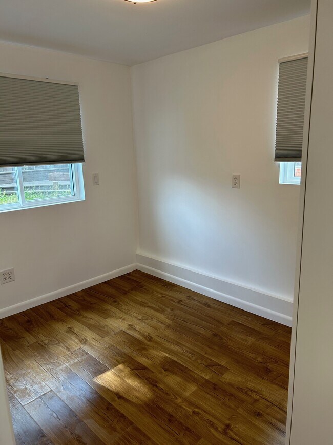 bedroom looking towards backyard