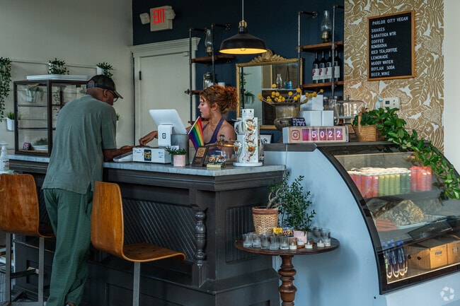 First Ward has many restaurants for locals and visitors.