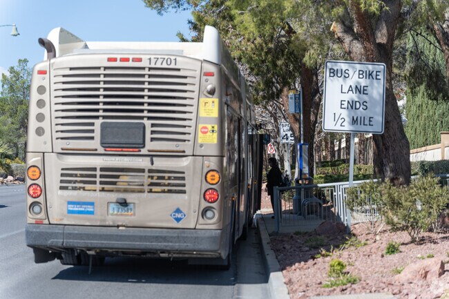 Residents of Peccole Ranch can easily commute using the public transit system.