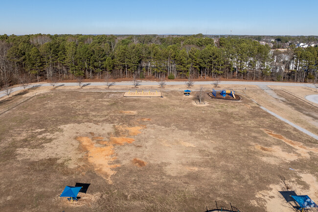 Several new playground structures can be found behind Couch Middle School.