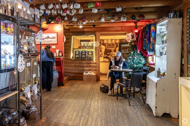 You can grab a freshly roasted cup of coffee at the Crossroads Coffee House in Waxhaw.