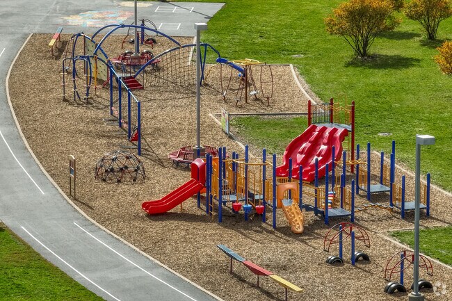 North Grove Elementary School playground for all grades of the school in Sycamore.