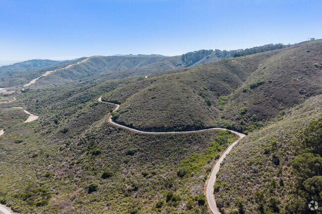Sneath Lane trail offers a peaceful retreat with winding roads and expansive hillside views.