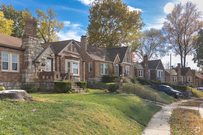Each home in this Affton neighborhood are far from cookie cutter and vary from one another.