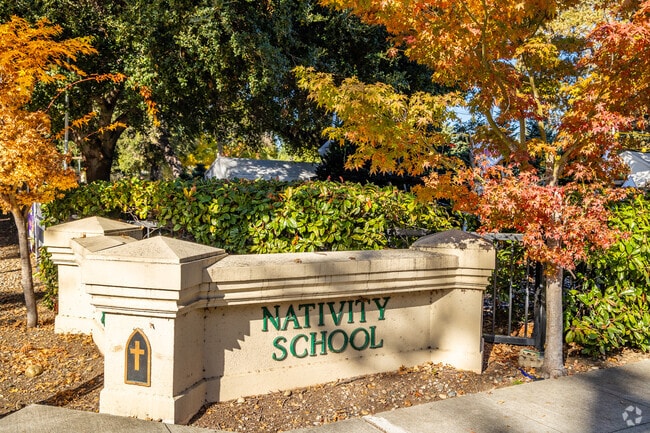 Nativity School Menlo Park occupies a corner lot.