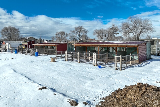 Roots Charter High School has areas for animals.