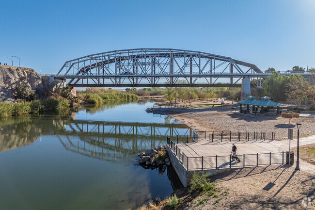 Gateway Park includes fishing docks for anglers to enjoy the Colorado River.