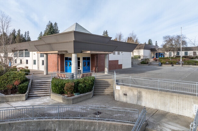 North Lake Middle School entrance.