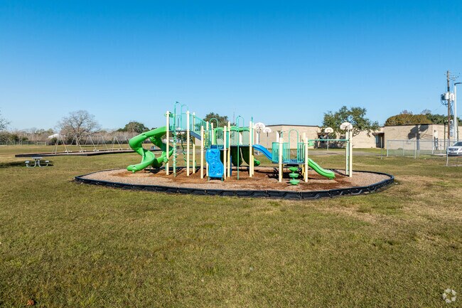 Students of Walt Disney Elementary School can play on the expansive playground on campus.