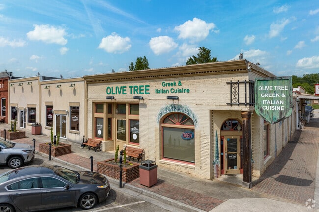 The Olive Tree in downtown Hiram offers Greek and Italian fare.